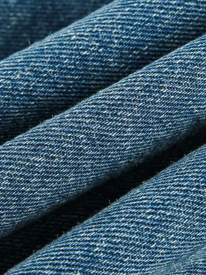 Heavy Washed Denim Work Jacket 