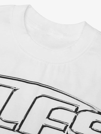 Thesupermade High Street Letter Print Short-sleeved T-shirt 