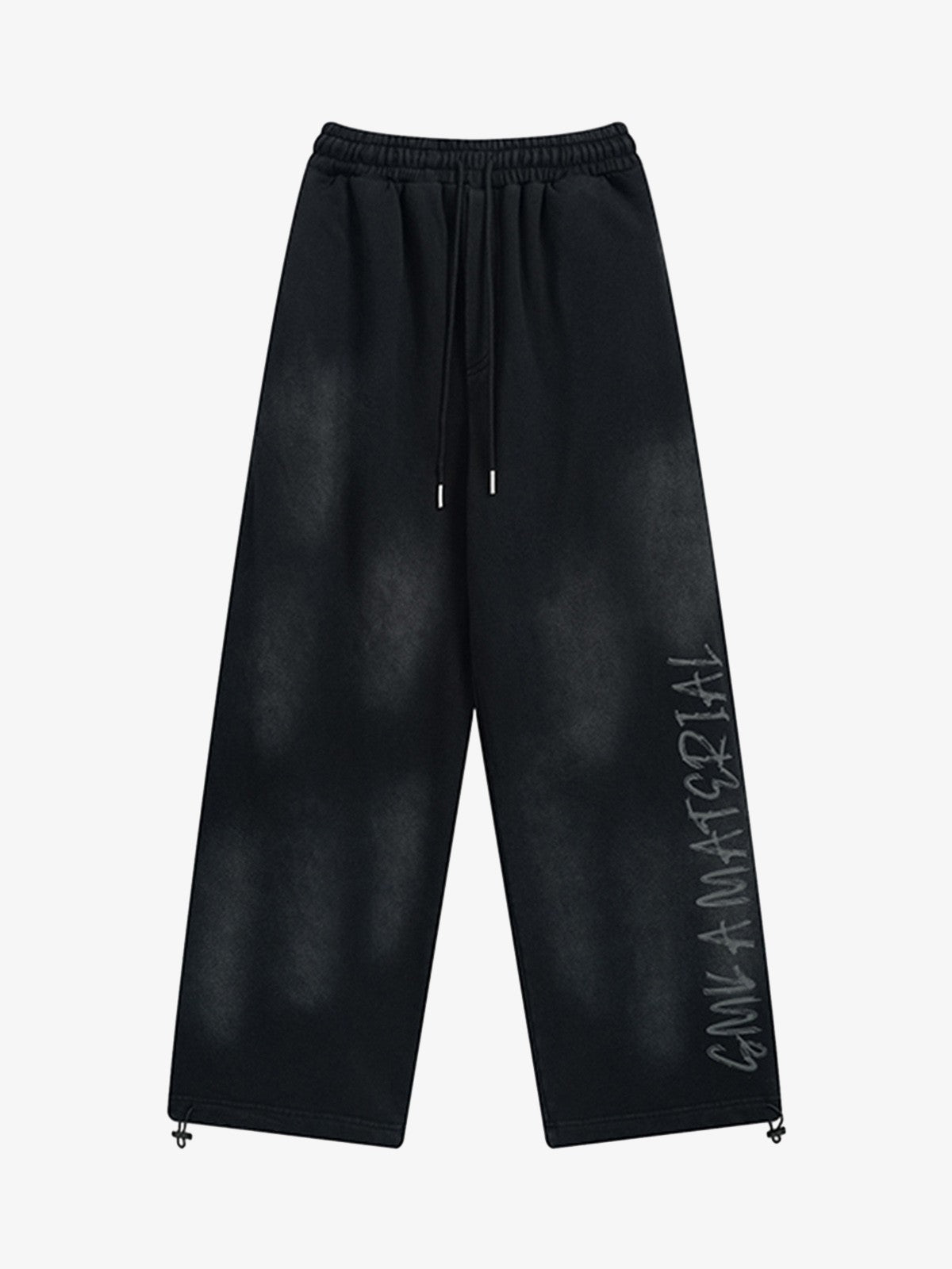 Wasteland Washed Patched Embroidered Hoodie Set 