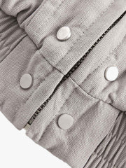 Spliced Fur Hooded Quilted Jacket - 2285 