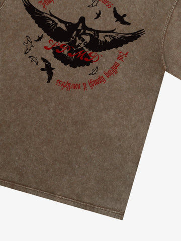 Original Vintage Washed Slogan Graphic T-Shirt 