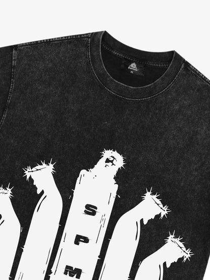 Original Saint Slogan Graphic T-Shirt 