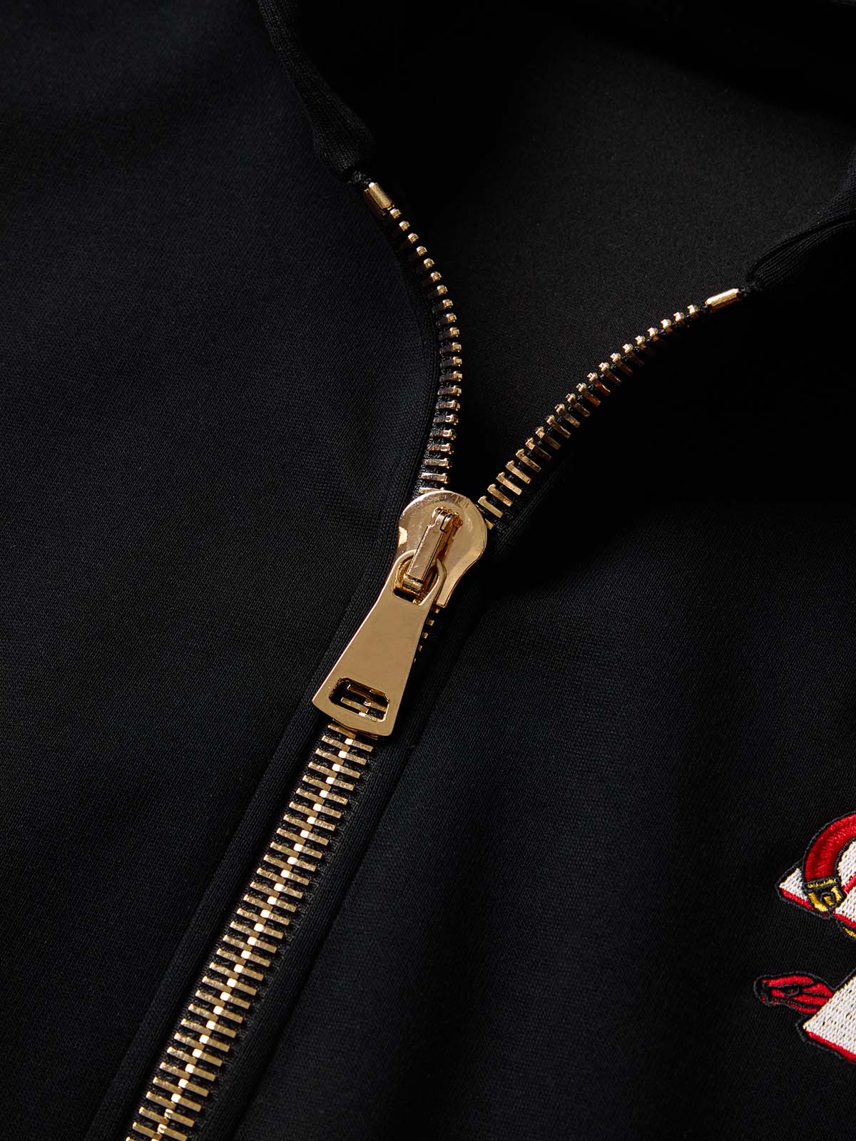 Original Embroidered Zip Up Hoodie 