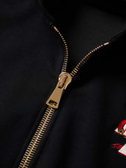 Original Embroidered Zip Up Hoodie 