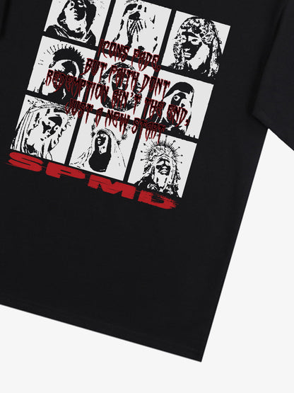 Original Saint Slogan Graphic T-Shirt 