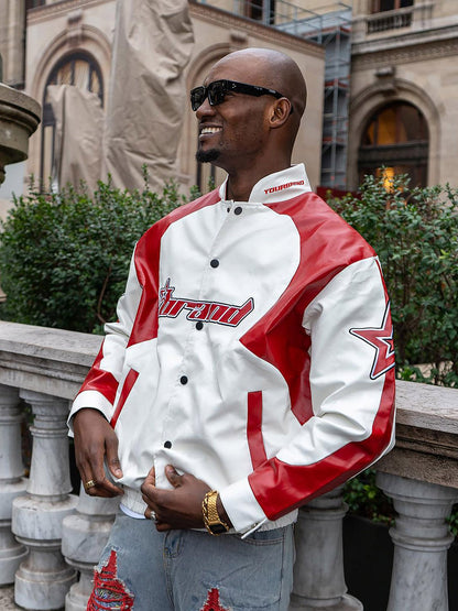Thesupermade American Vintage Colorblock Leather Jacket - 1728 