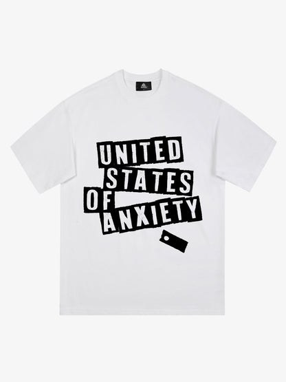 Original United States Of Anxiety Graphic T-Shirt 