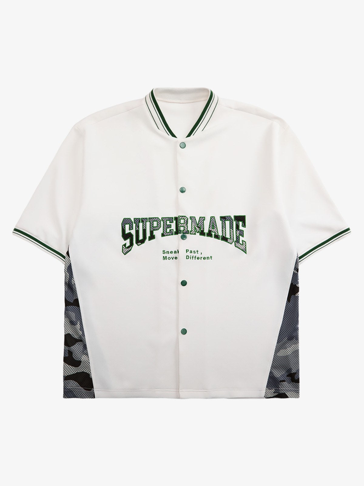Original Camouflage Spliced Baseball T Shirt 2350
