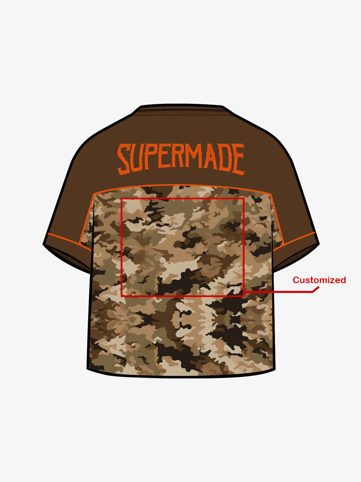 Original Camouflage Football Jersey T-Shirt - 2401 