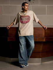 Full Diamond Tooth Pattern T-Shirt - 2258 