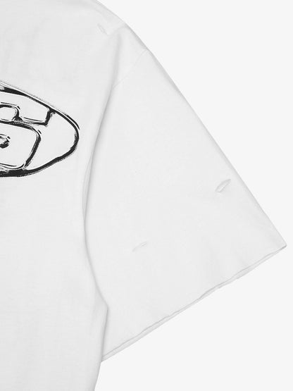 Thesupermade High Street Letter Print Short-sleeved T-shirt 