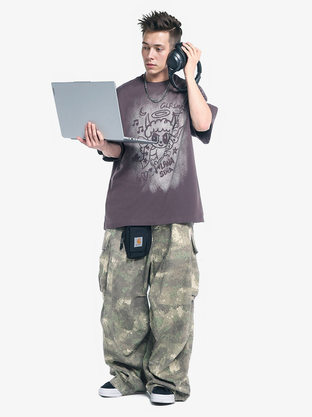 Oversized Angel Graphic T-Shirt 