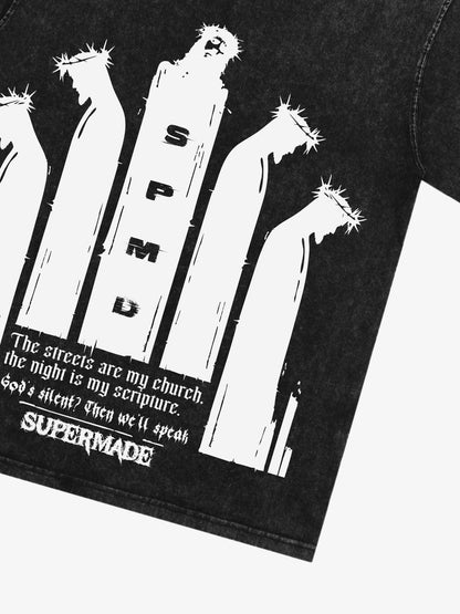 Original Saint Slogan Graphic T-Shirt 