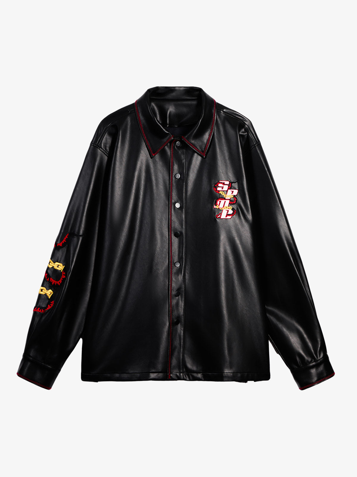 Original Embroidered Leather Shirt 