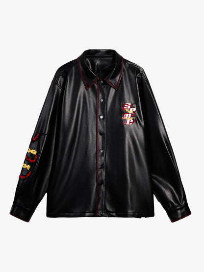 Original Embroidered Leather Shirt 