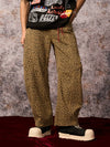 Cheetah Print Barrel Pants - 2416 