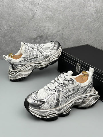 Chunky Sole Breathable Running Sneakers 