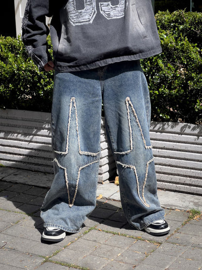 High Street Star Washed Jeans - 2150 