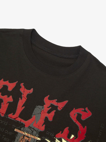 Thesupermade Funny Jesus Graffiti Street Rap T-shirt 