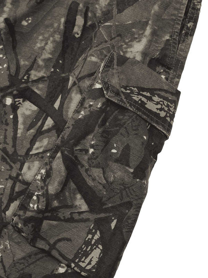 Thesupermade Fallen Leaf Camouflage Pocket Workwear Shorts - 2050 
