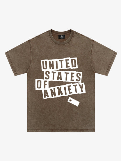 Original United States Of Anxiety Graphic T-Shirt 