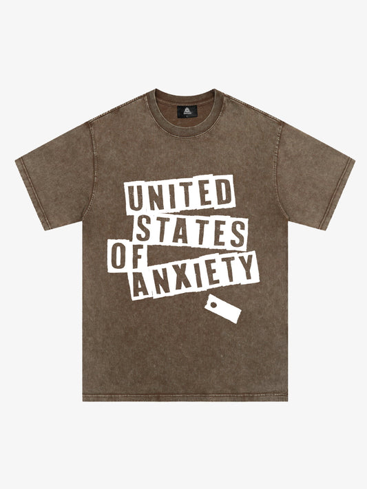 Original United States Of Anxiety Graphic T-Shirt 