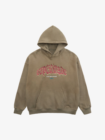 Thesupermade Oversized Graphic Hoodie Set 