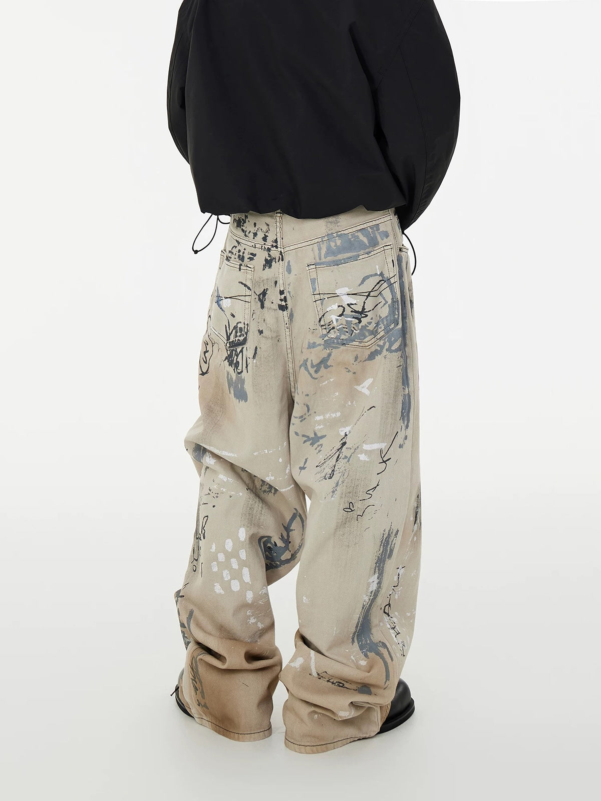 Hand-painted Graffiti Baggy Jeans | Thesupermade®