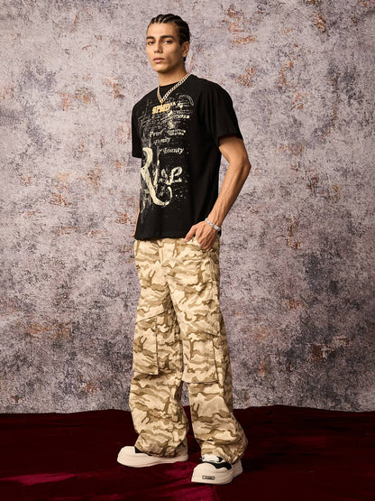 Phantom Letter Print T-shirt 