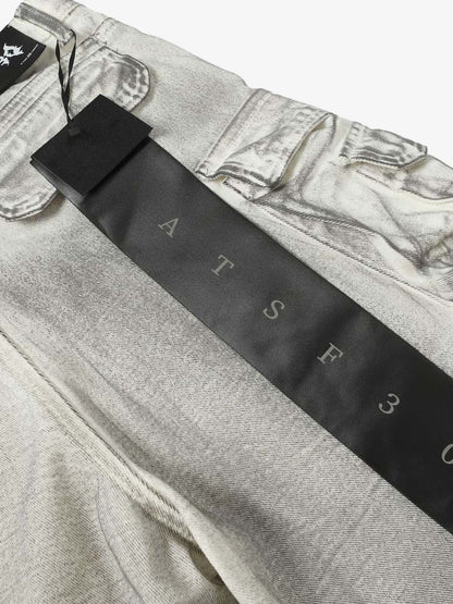 Distressed Multi-Pocket Cargo Shorts 