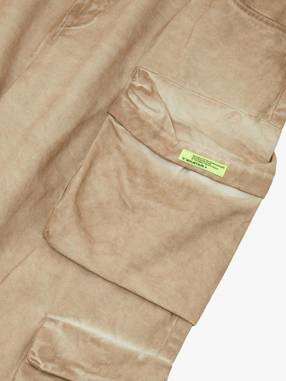 Thesupermade Vintage Wasteland Style Multi Pocket Work Pants 