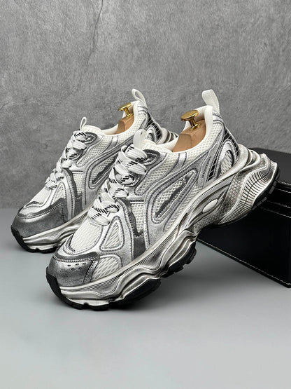 Chunky Sole Breathable Running Sneakers 