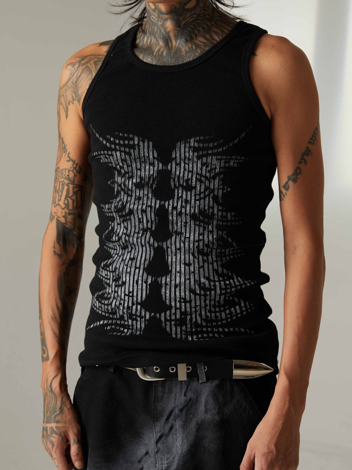 Street Skeleton Print Vest 