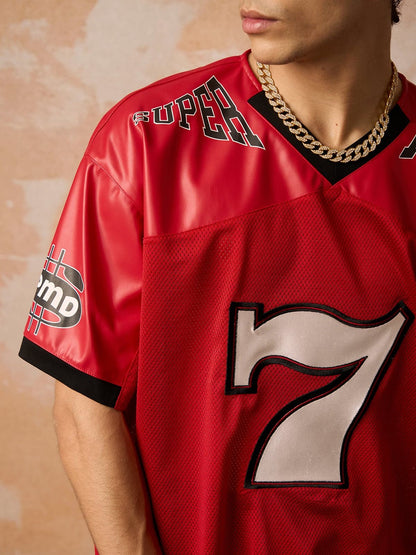 Original "SUPER 7" V-Neck Jersey T-SHIRT - 2424 