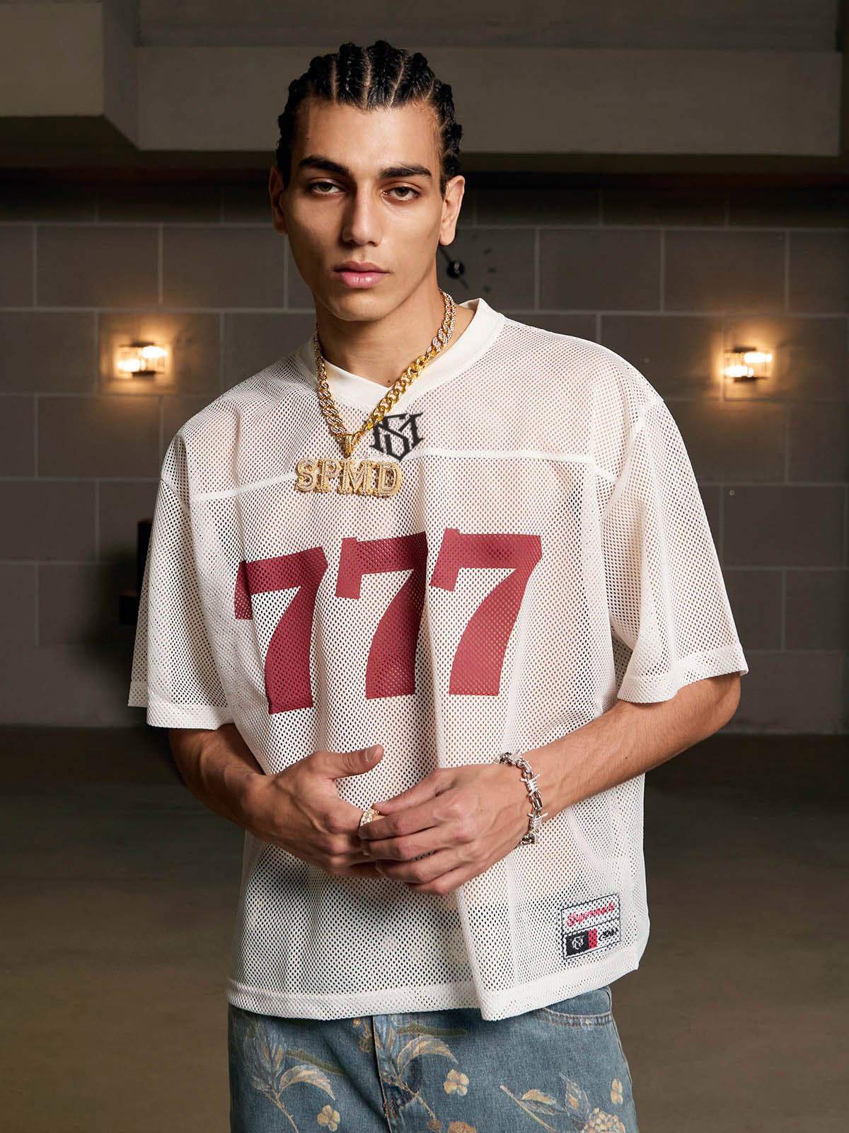 Jersey Letter Print Quick Dry V neck T shirt 2389
