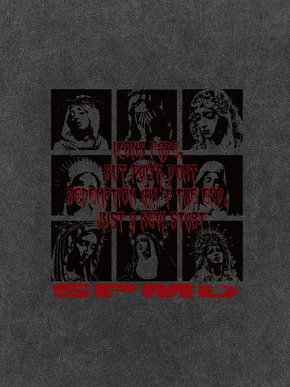 Original Saint Slogan Graphic T-Shirt 