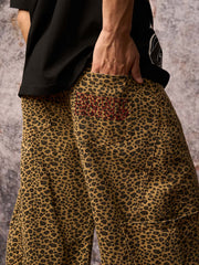 Cheetah Print Barrel Pants - 2416 