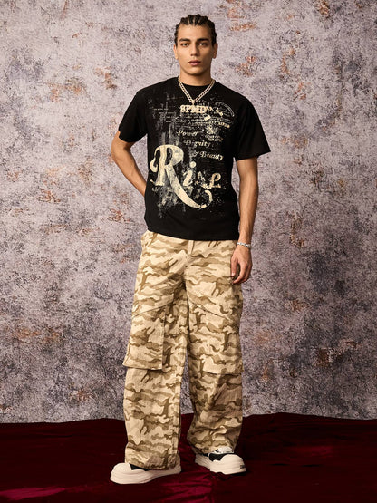 Phantom Letter Print T-shirt 