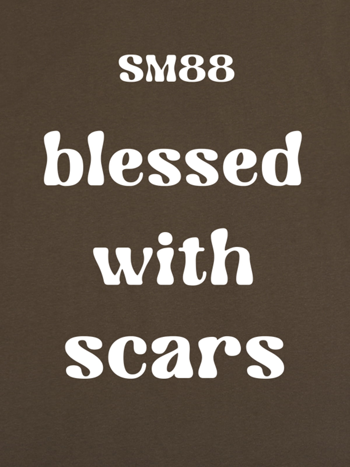 Original "Blessed With Scars" Slogan T-Shirt 