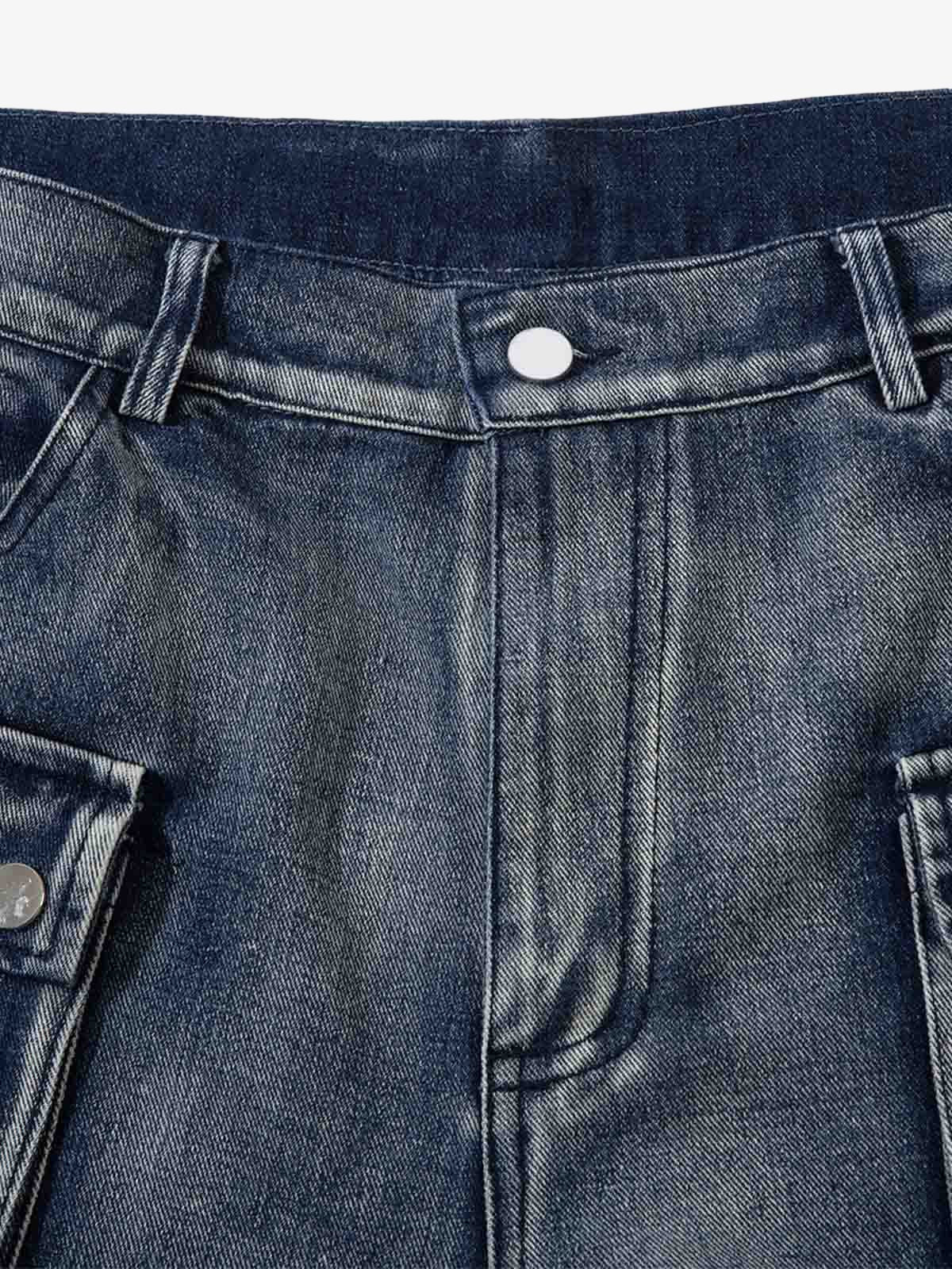 Thesupermade High Street Embroidery Hip-Hop Jeans - 2122 