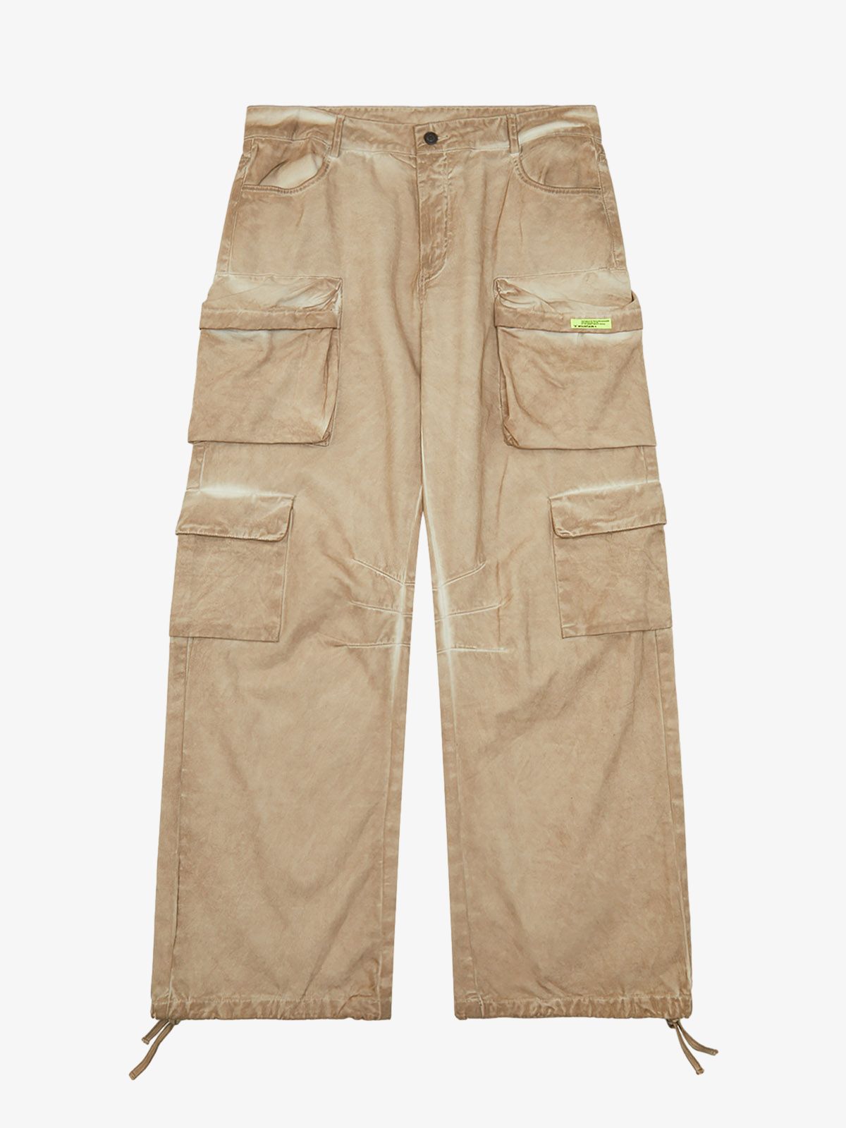 Thesupermade Vintage Wasteland Style Multi Pocket Work Pants 