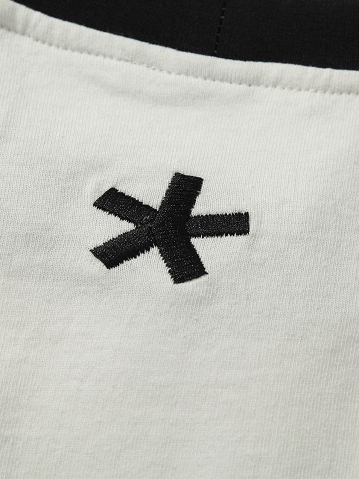 Heavy Washed Street Metal Collar T-shirt 
