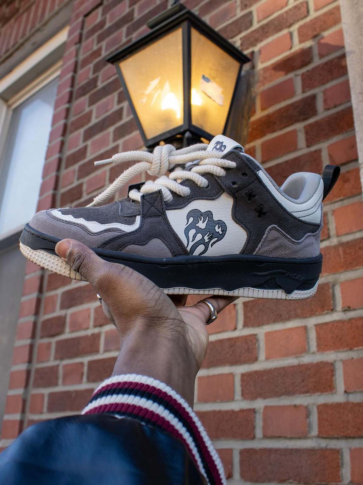 Monochrome Shadowwave Heavy-Duty Street Sneakers-1507 