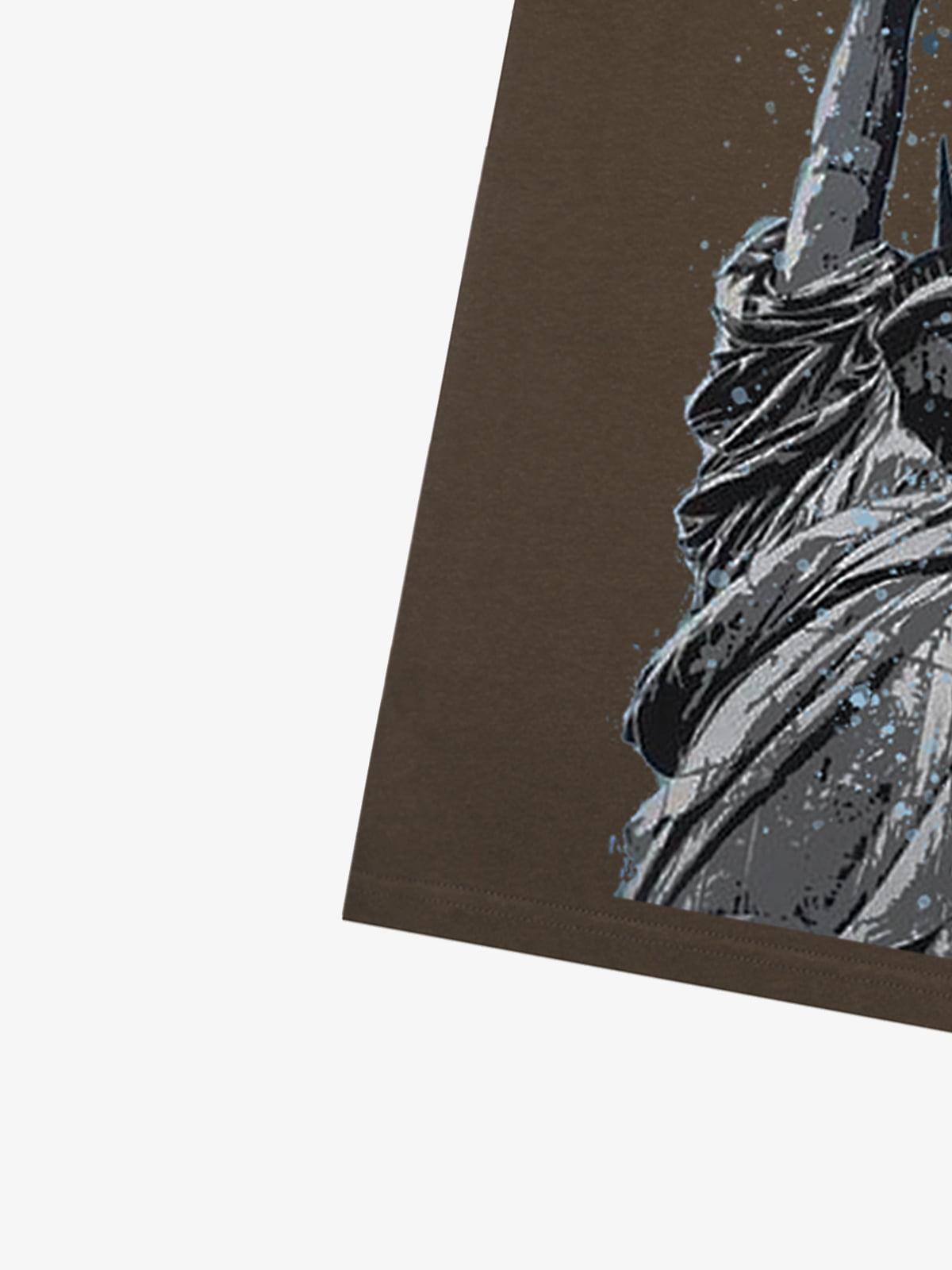 Orginal Funny Graffiti Statue Of Liberty Print T-shirt 