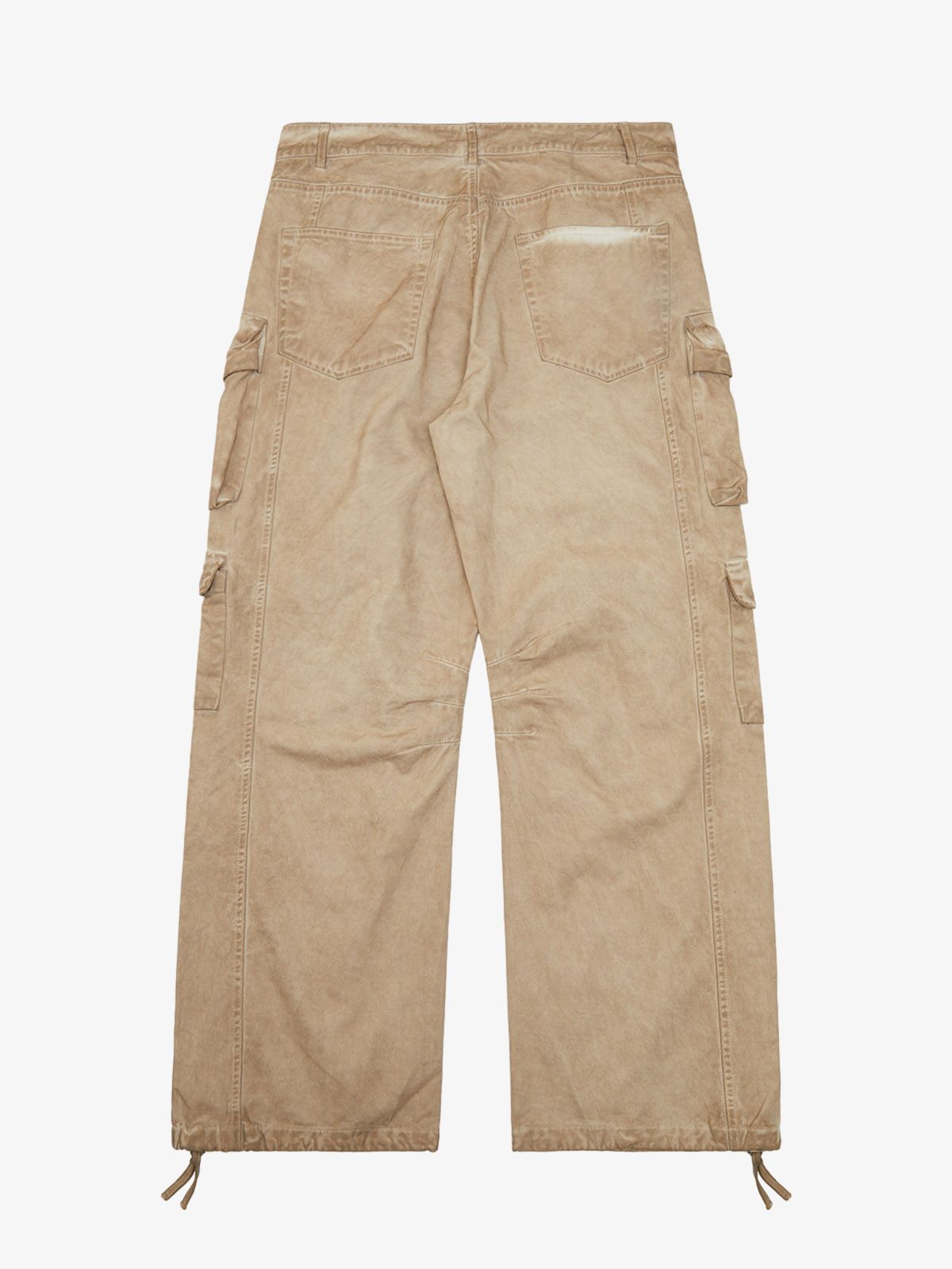 Thesupermade Vintage Wasteland Style Multi Pocket Work Pants 