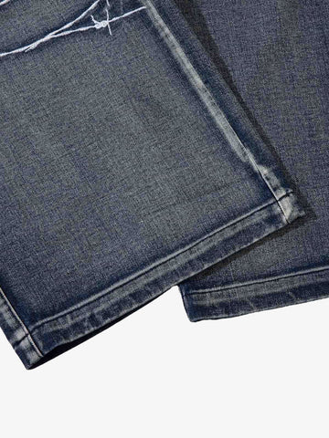 Thesupermade High Street Embroidery Hip-Hop Jeans - 2122 