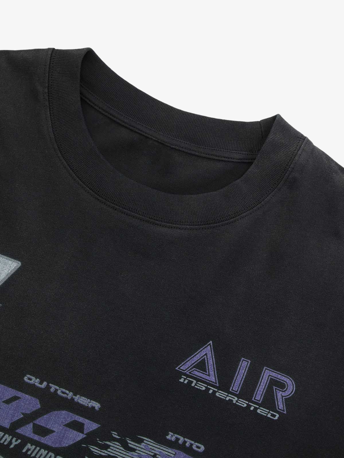 Thesupermade Washed Edge Long Sleeve T-Shirt 
