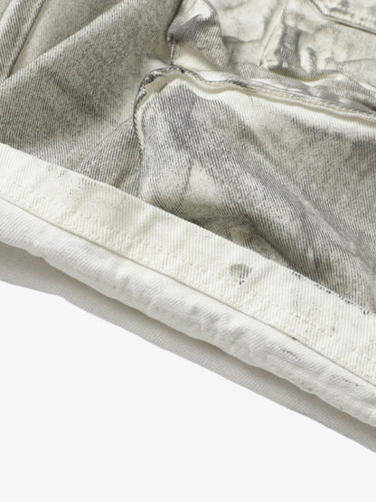 Distressed Multi-Pocket Cargo Shorts 