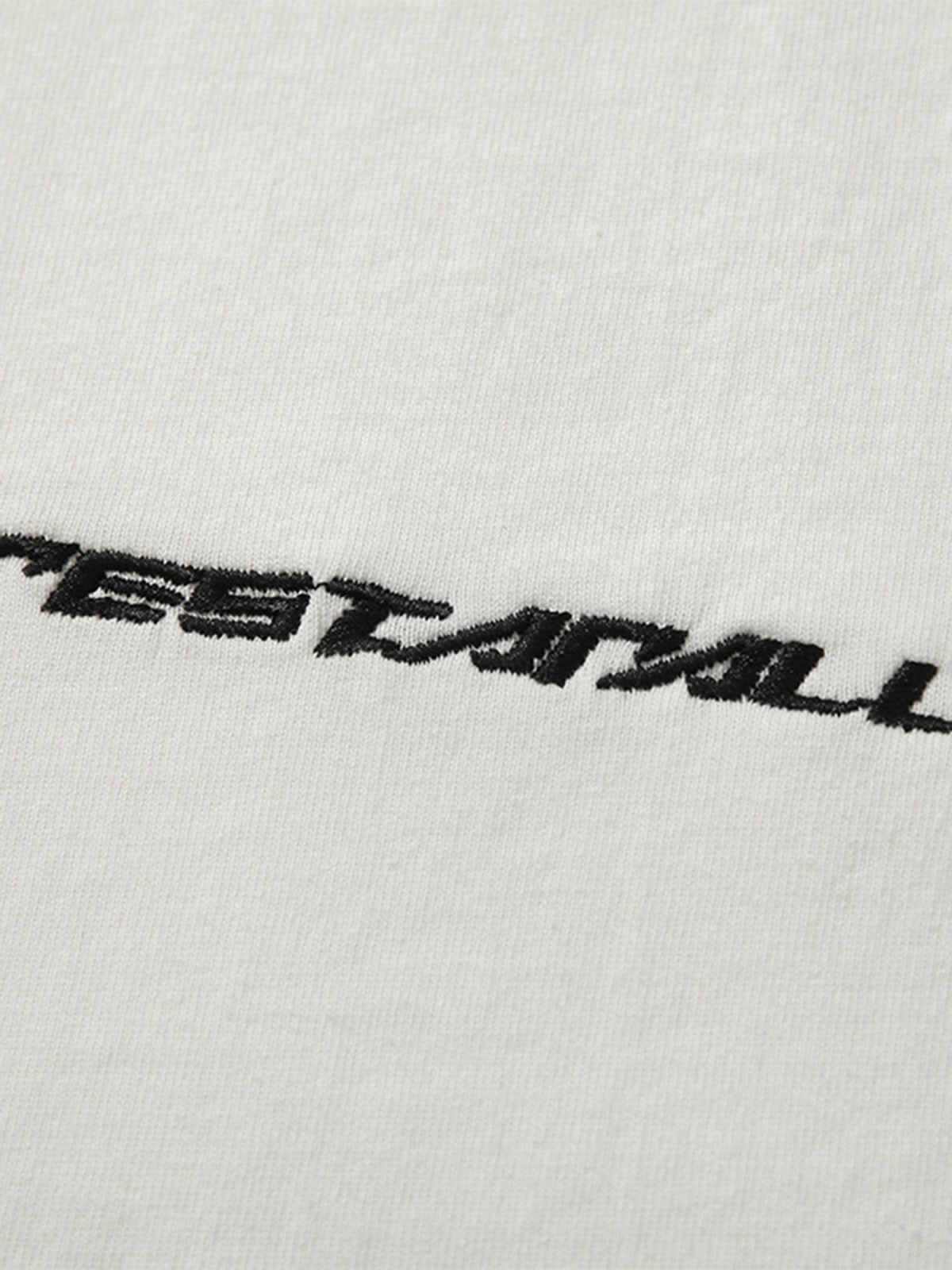 Heavy Washed Street Metal Collar T-shirt 