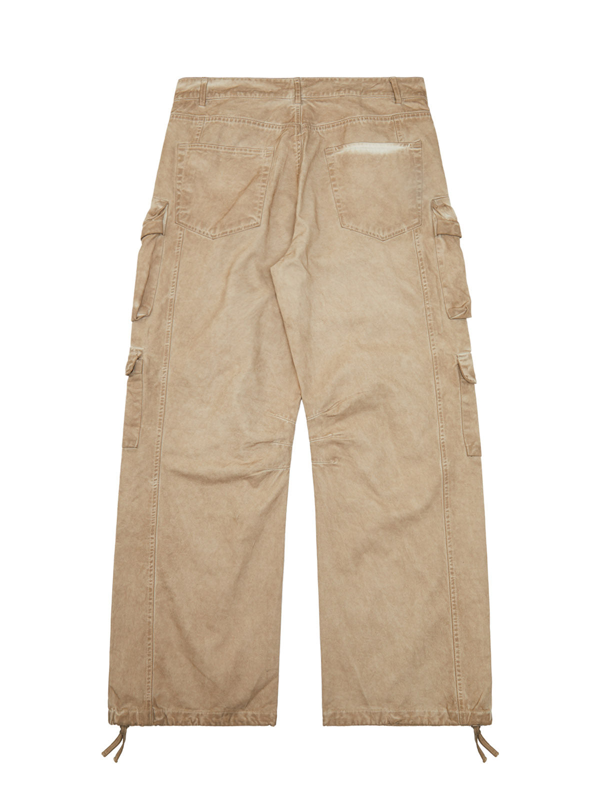 Thesupermade Vintage Wasteland Style Multi Pocket Work Pants